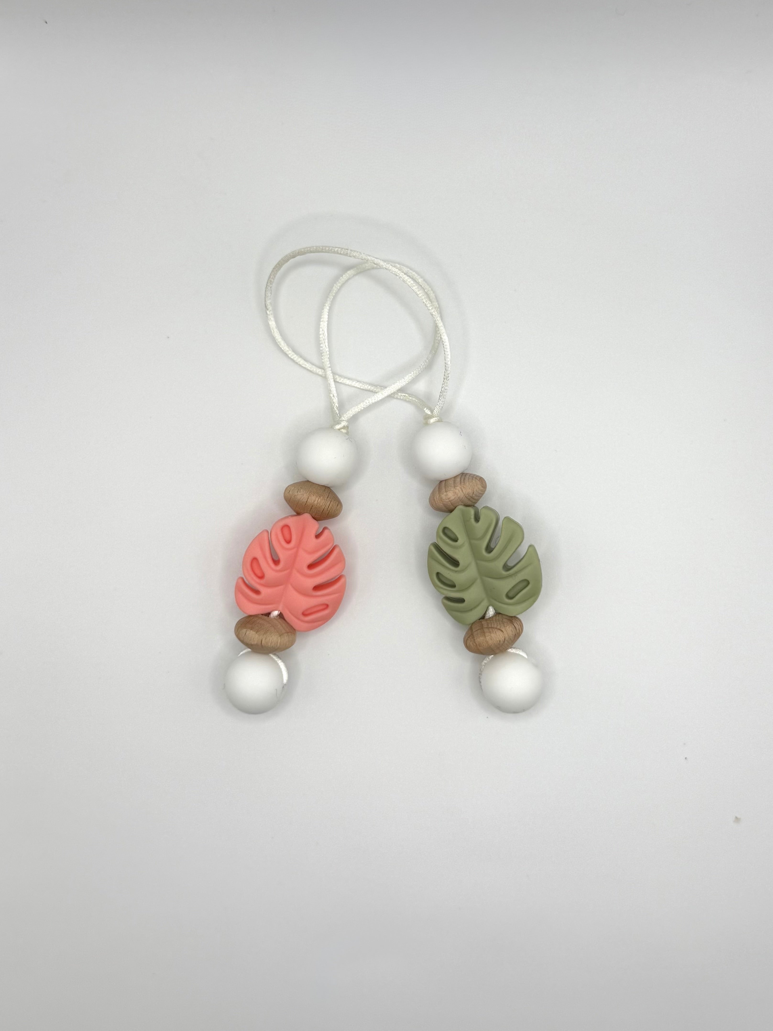 Attache zip - Grand - Monstera