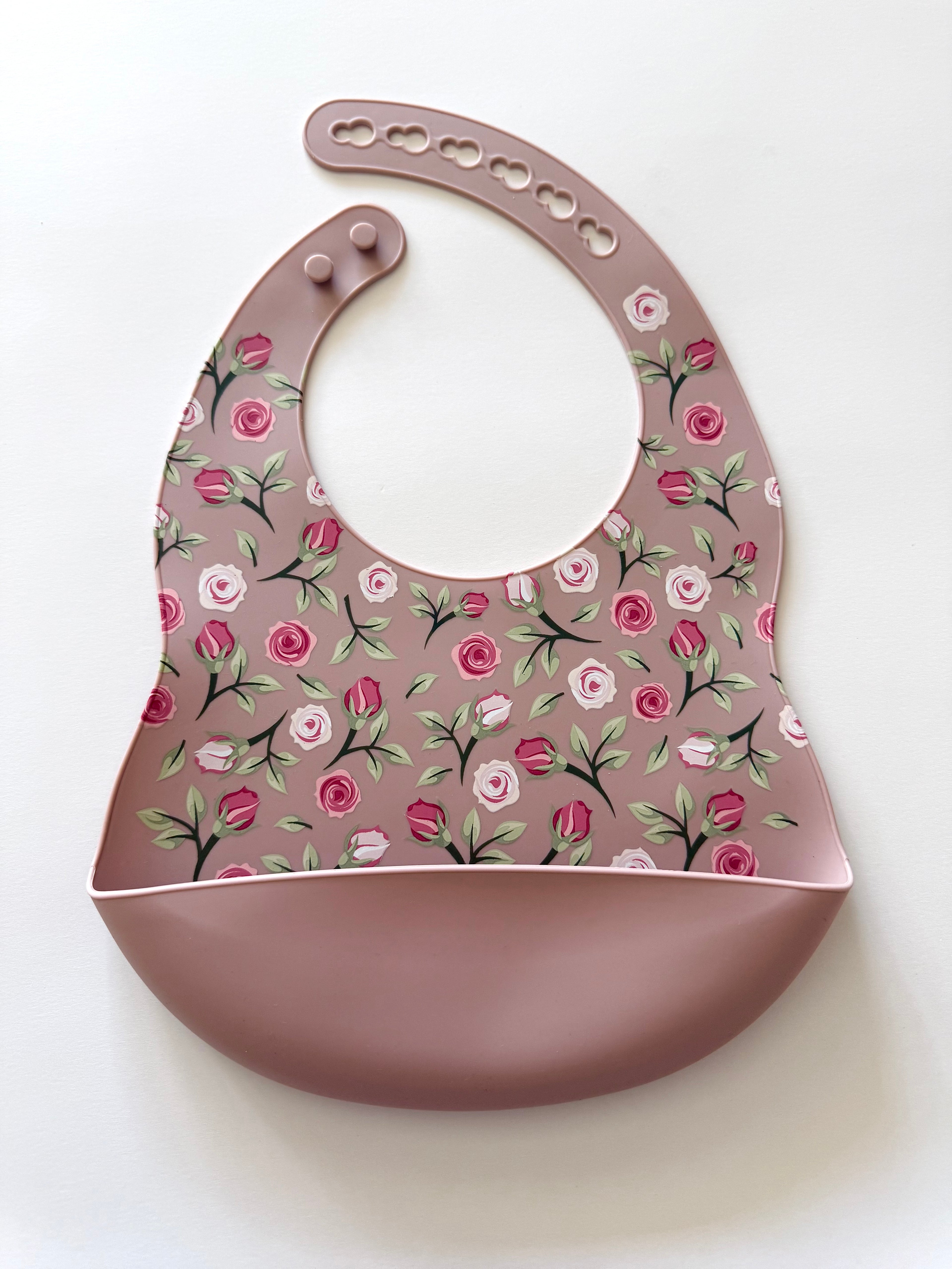 Bavoir en silicone - Fleurs
