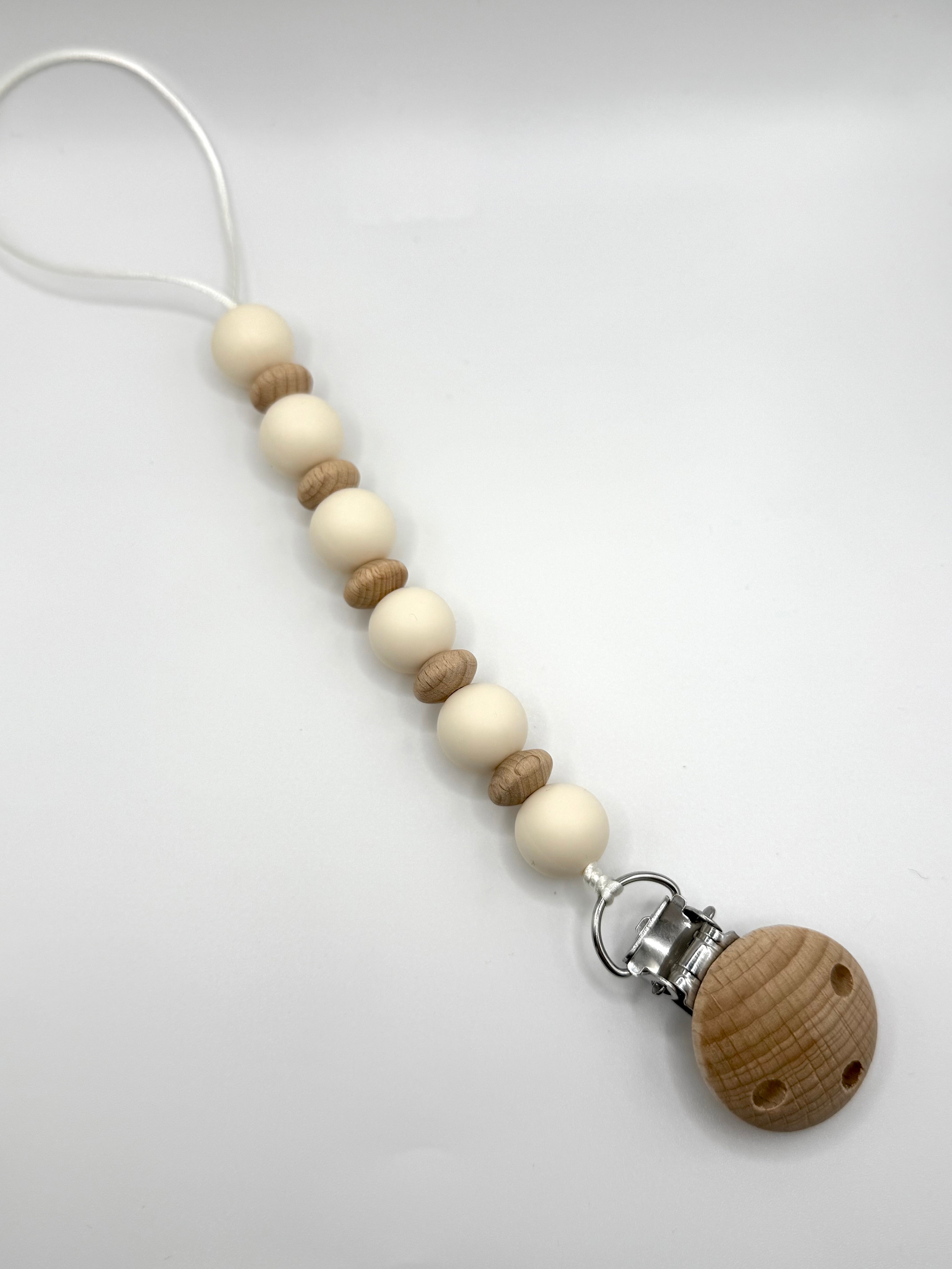 Attache-suces bois - Collection Pure - Crème