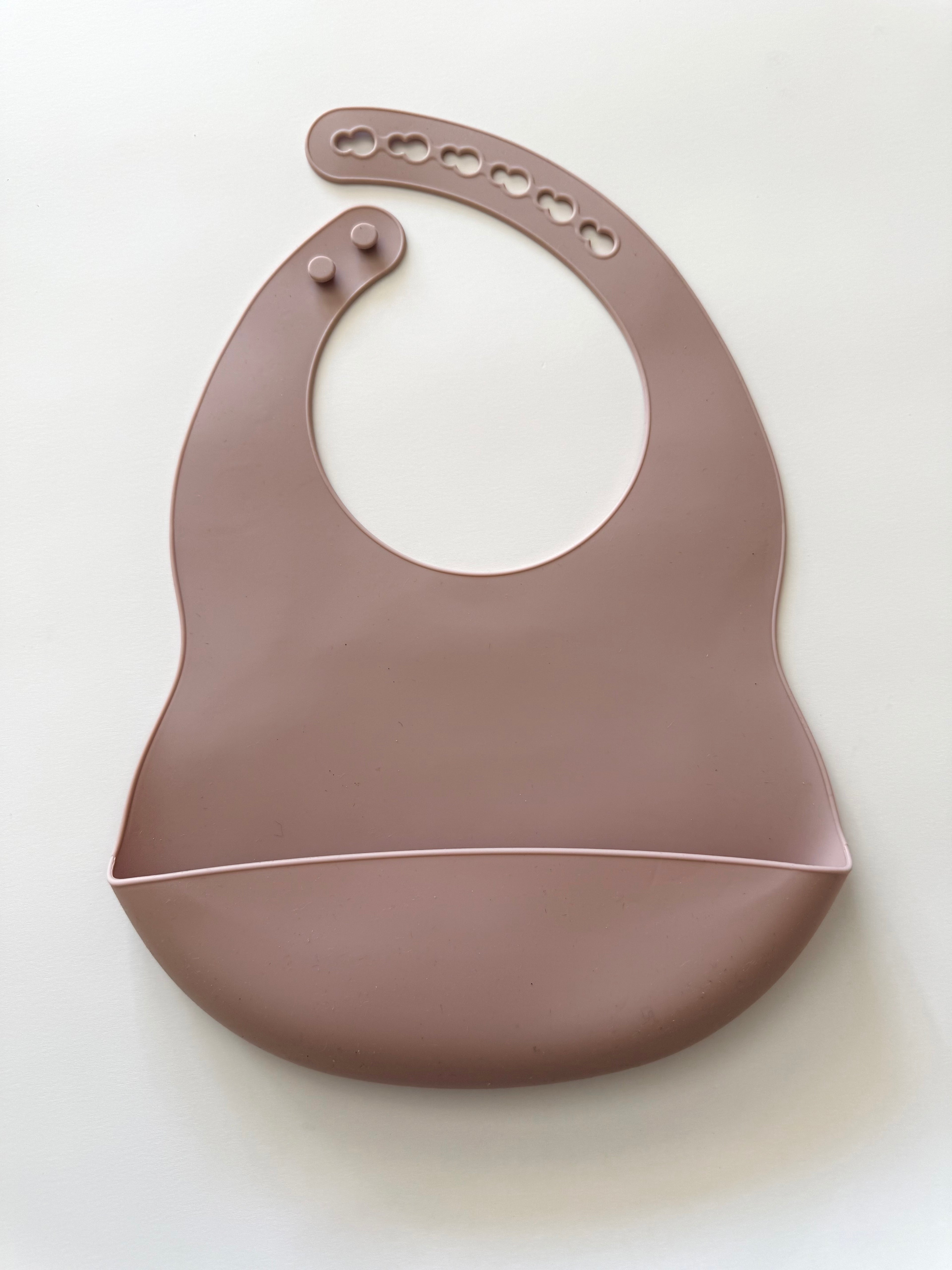 Bavoir en silicone - Rose poudre