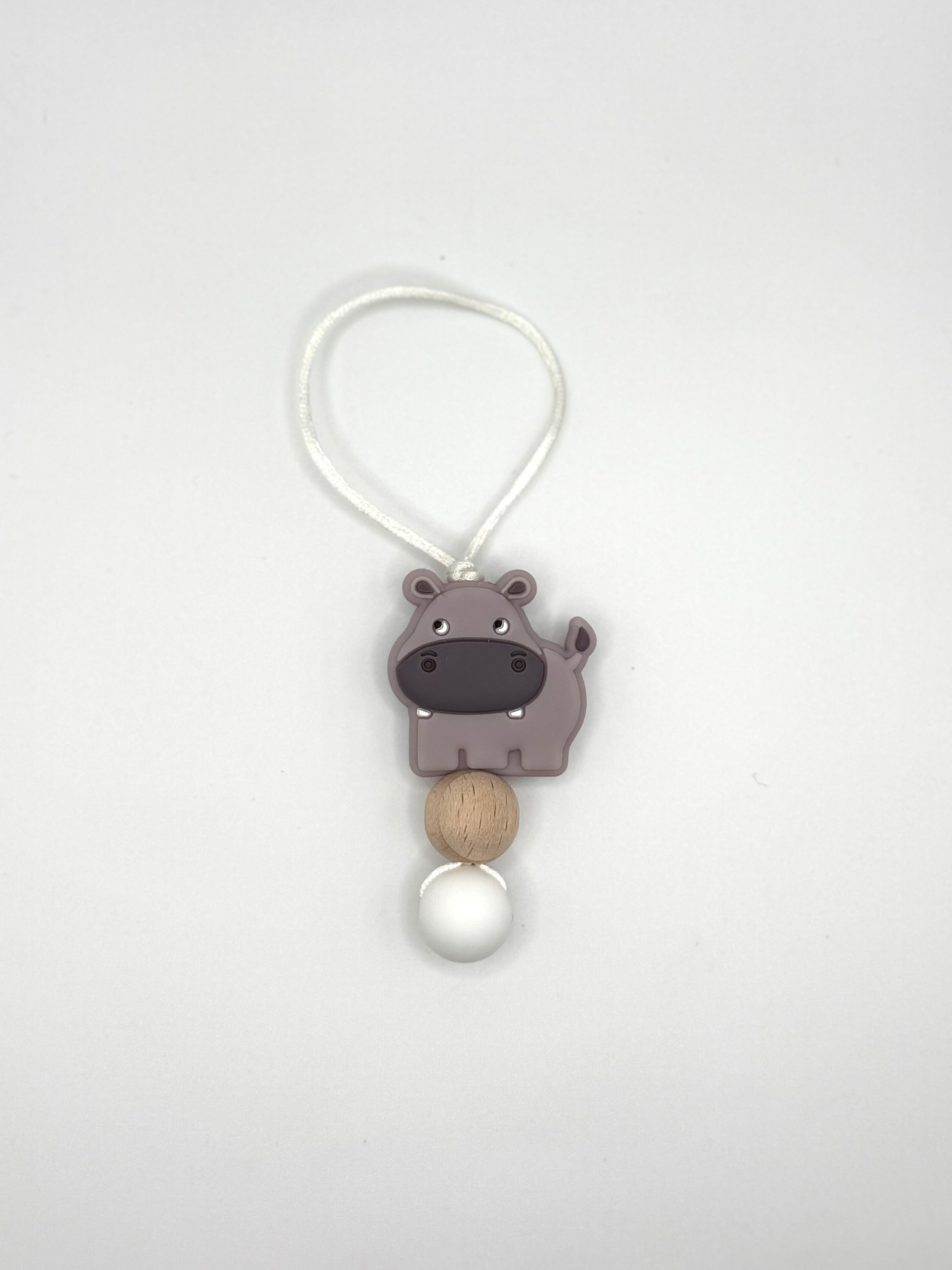 Attache zip - Hippopotame