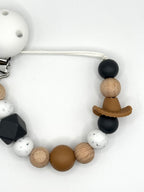 Attache-suces - chapeau cowboy et confettis