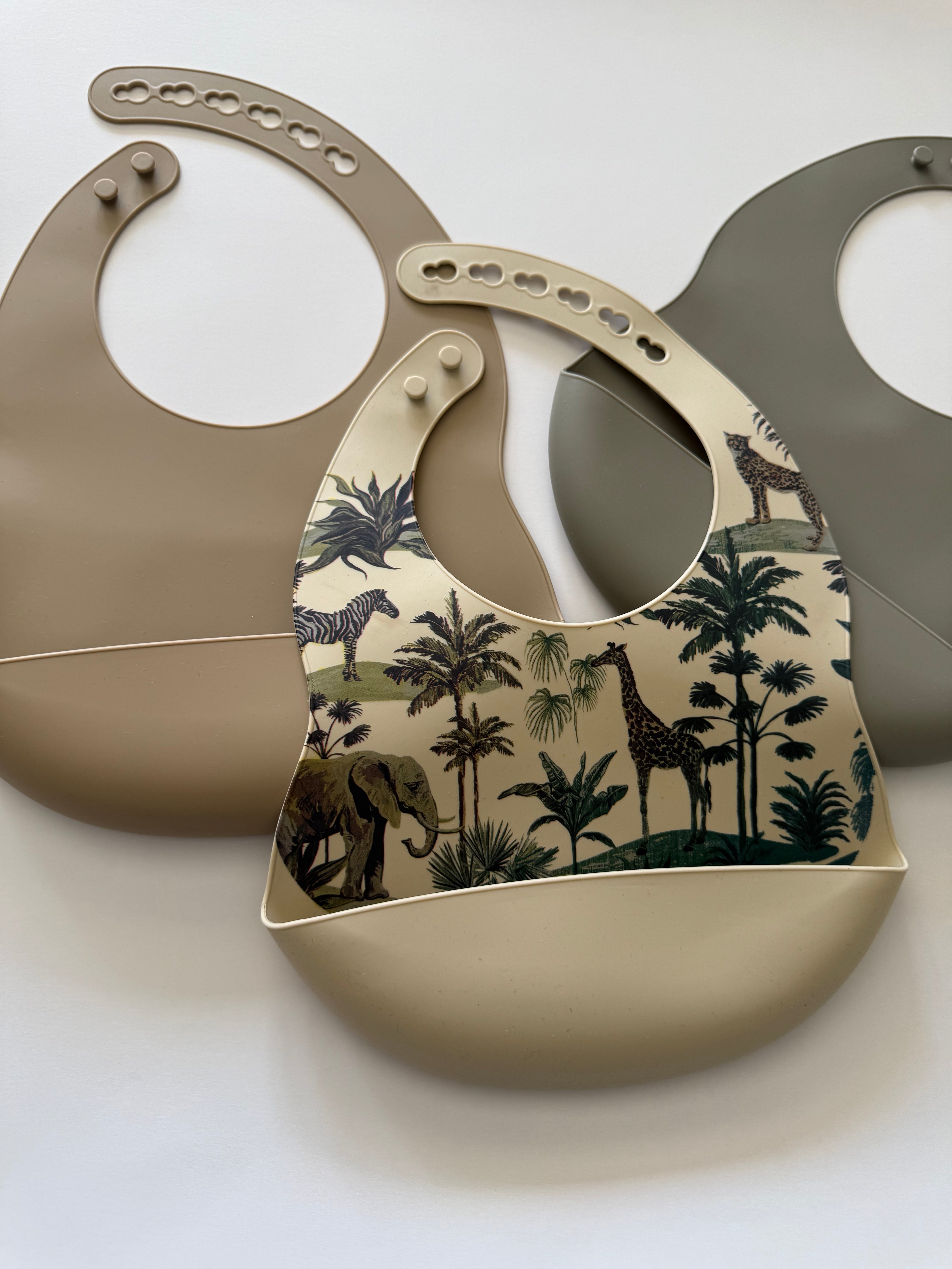 Bavoirs en silicone - Safari