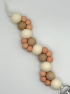 Attache-suces bois - Collection Pure - Bloom blush et crème