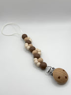 Attache-suces bois - Collection Pure - Bloom moka