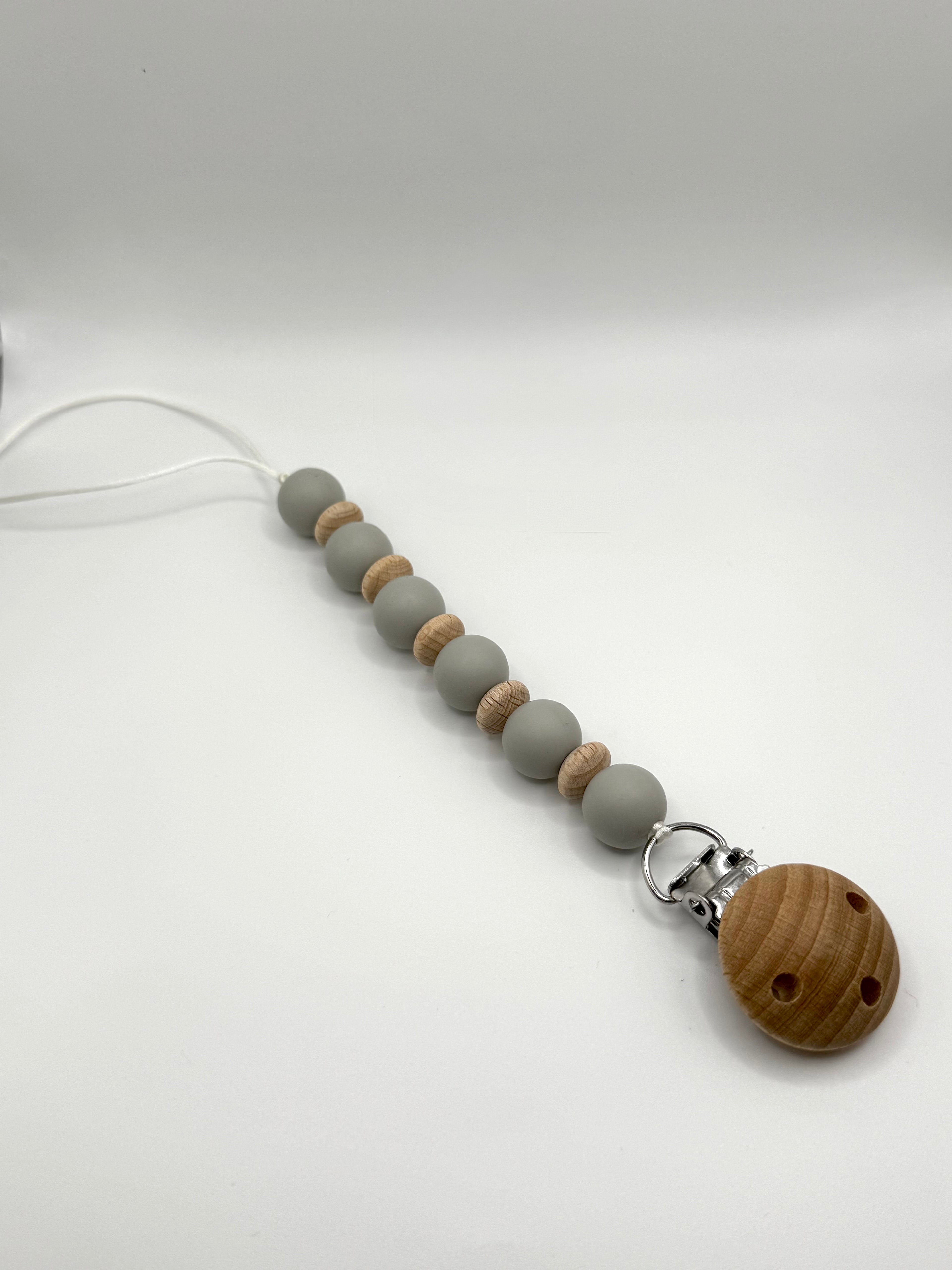 Attache-suces bois - Collection Pure - Gris brume