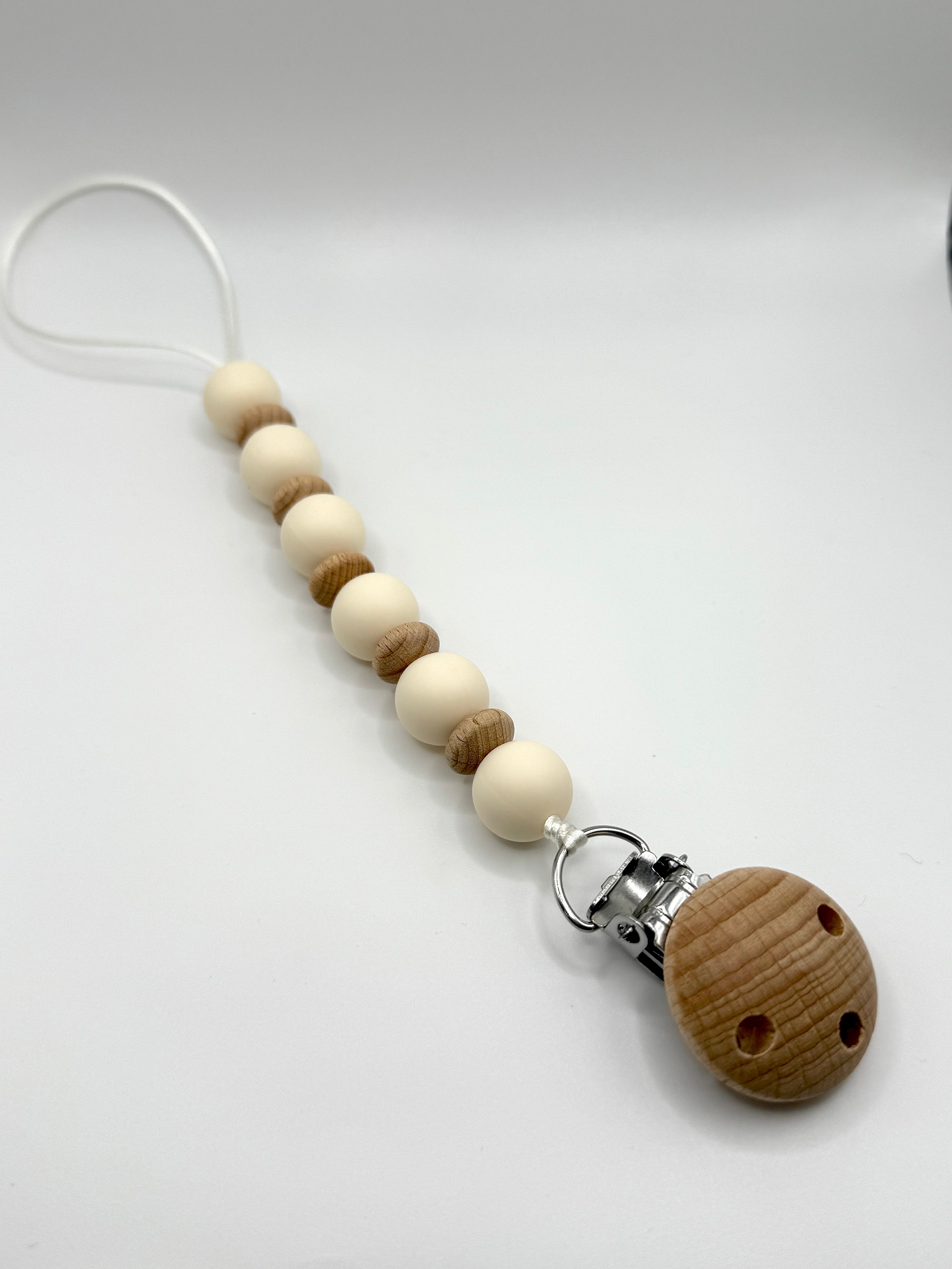 Attache-suces bois - Collection Pure - Crème