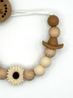Attache-suces - chapeau cowgirl et fleur