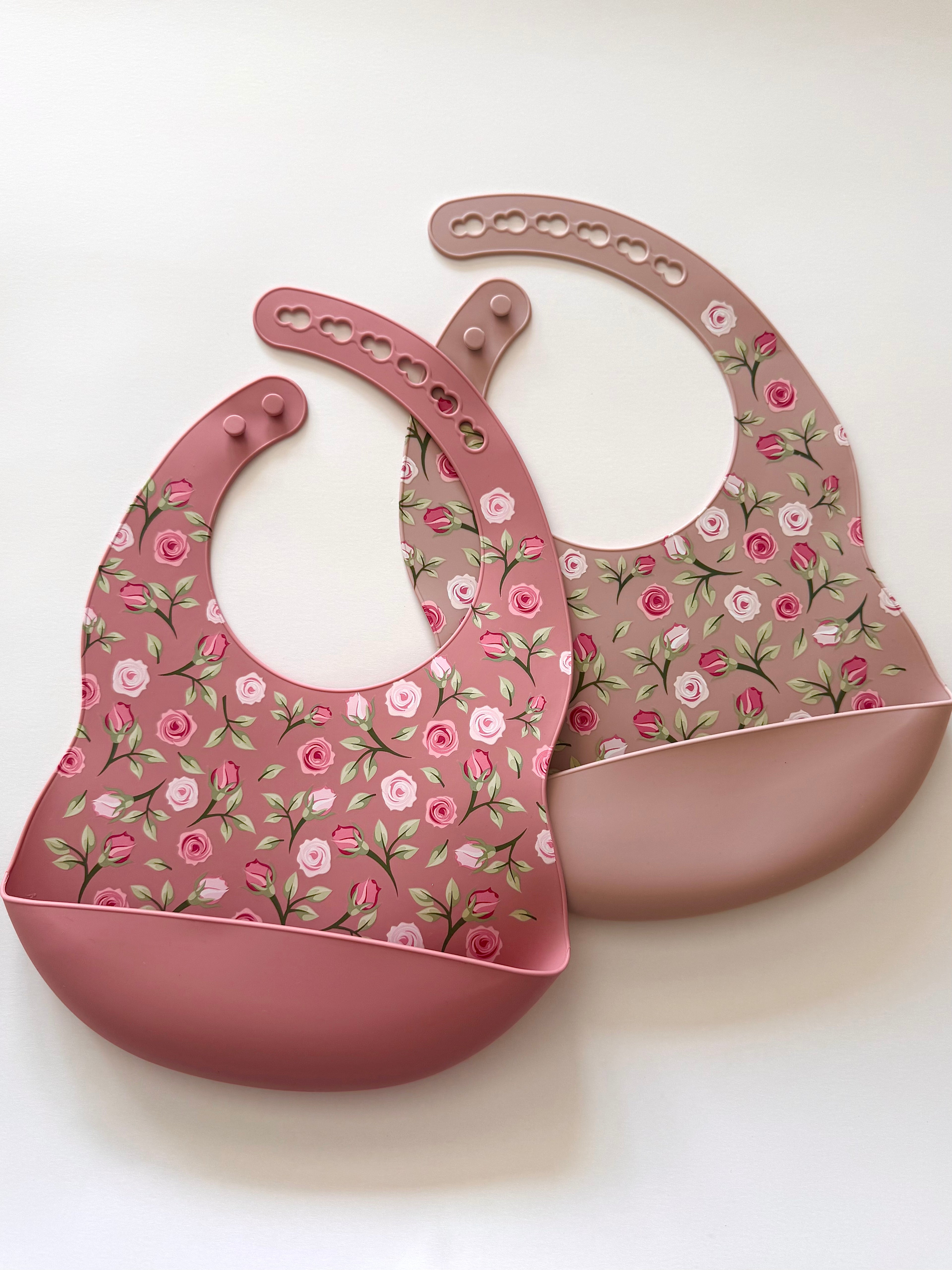 Bavoir en silicone - Fleurs