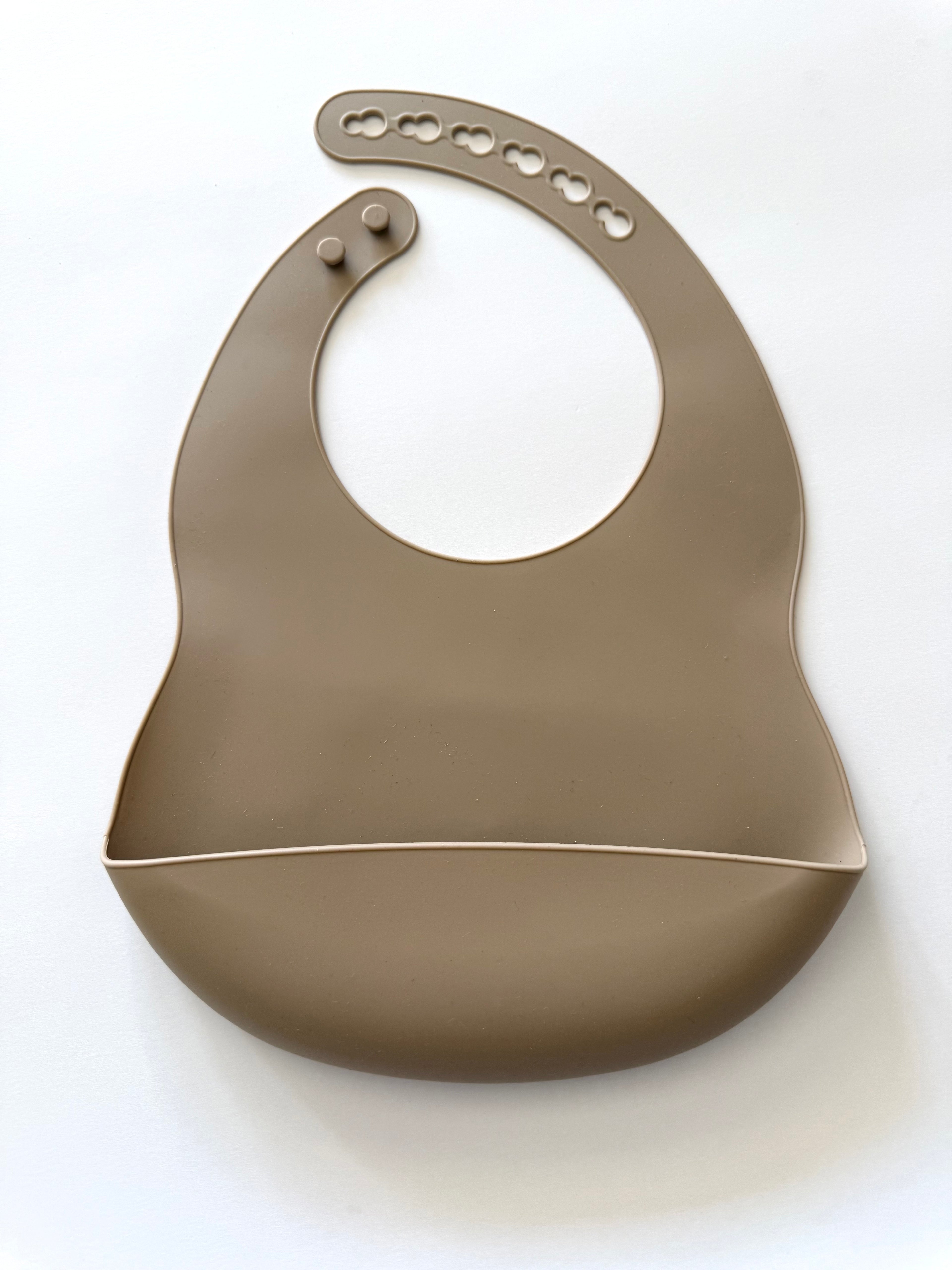 Bavoir en silicone - Noisette