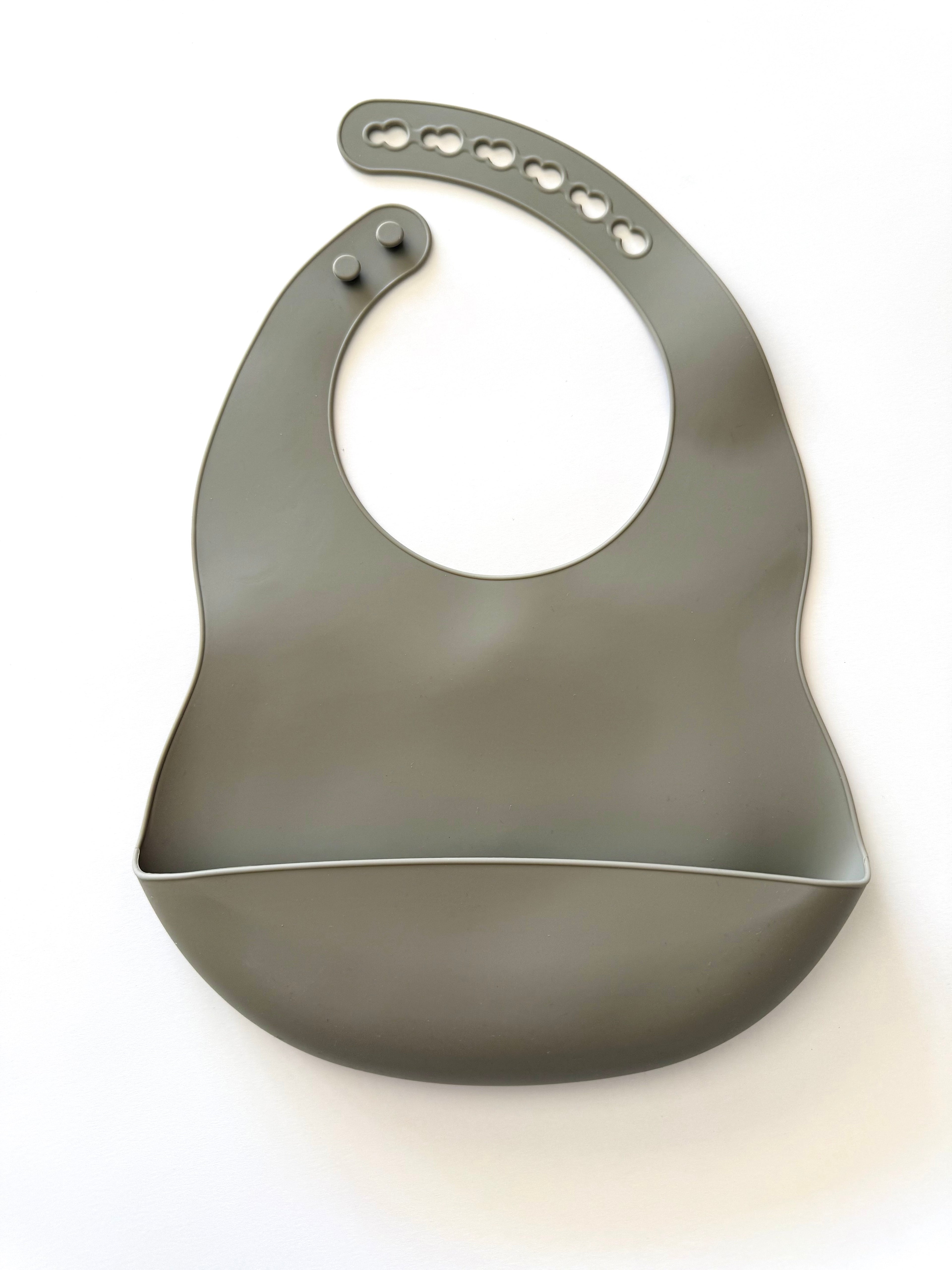 Bavoir en silicone - sauge