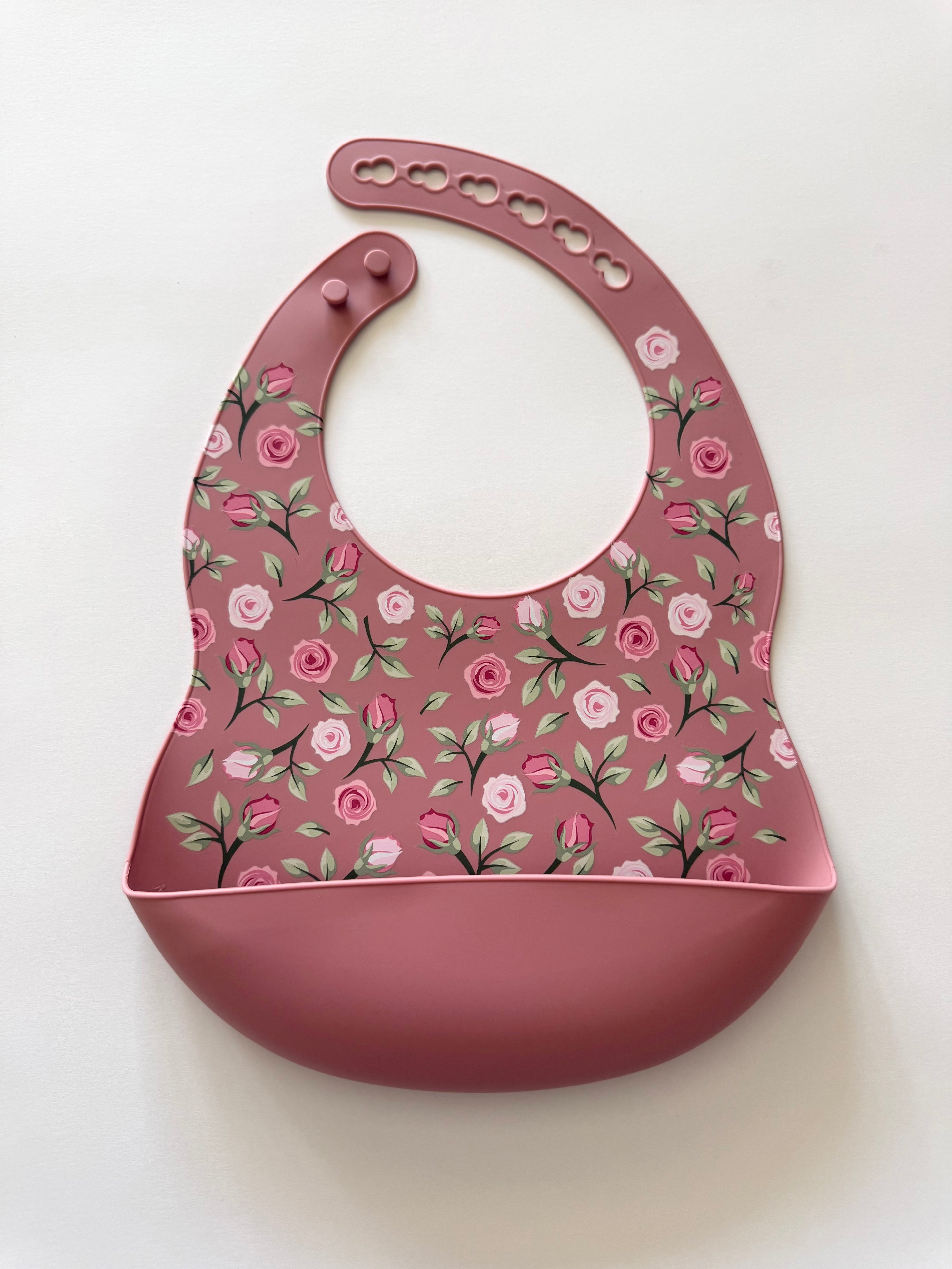 Bavoir en silicone - Fleurs