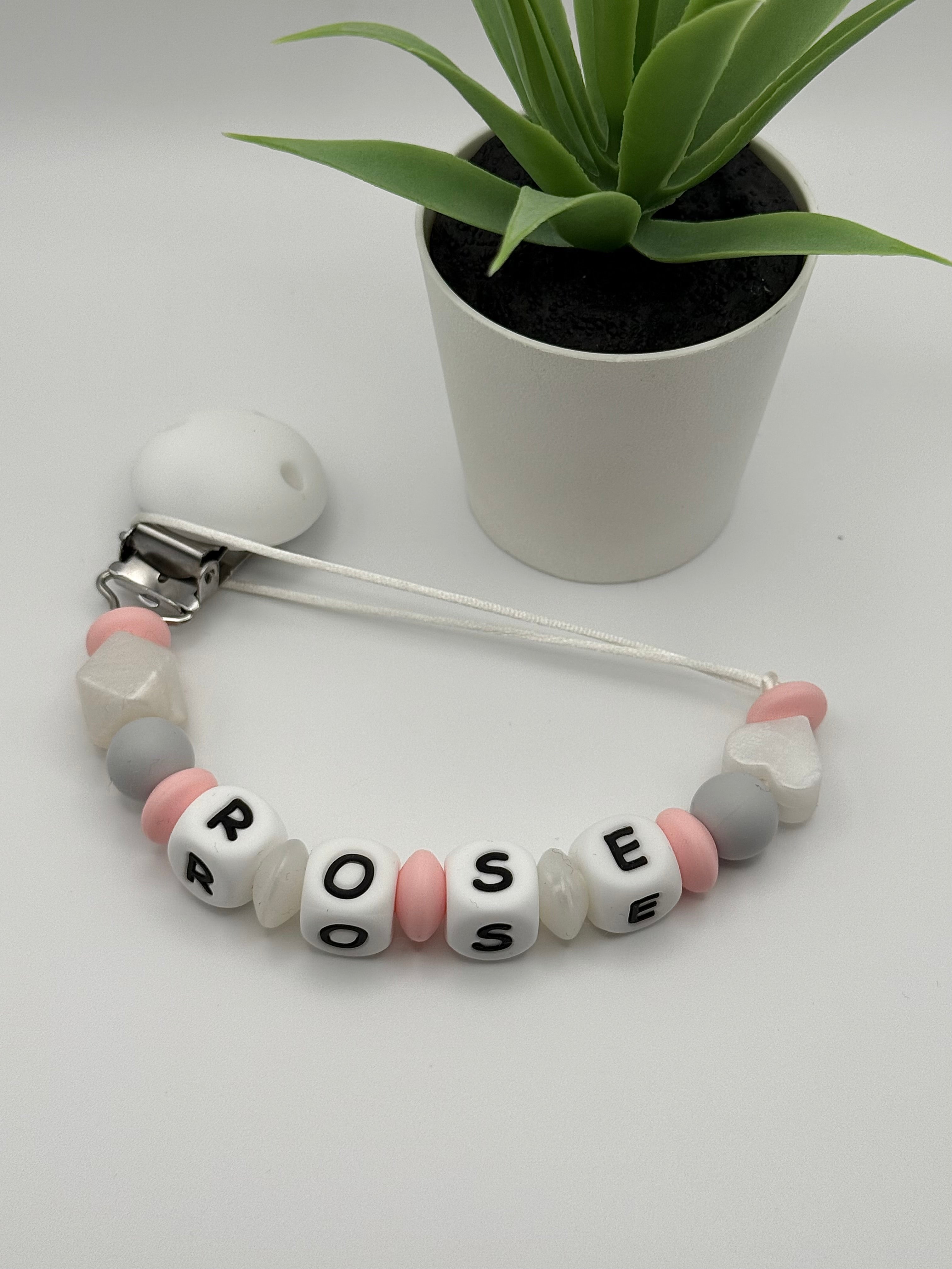 Attache-suces personnalisé - les couleurs de Rose