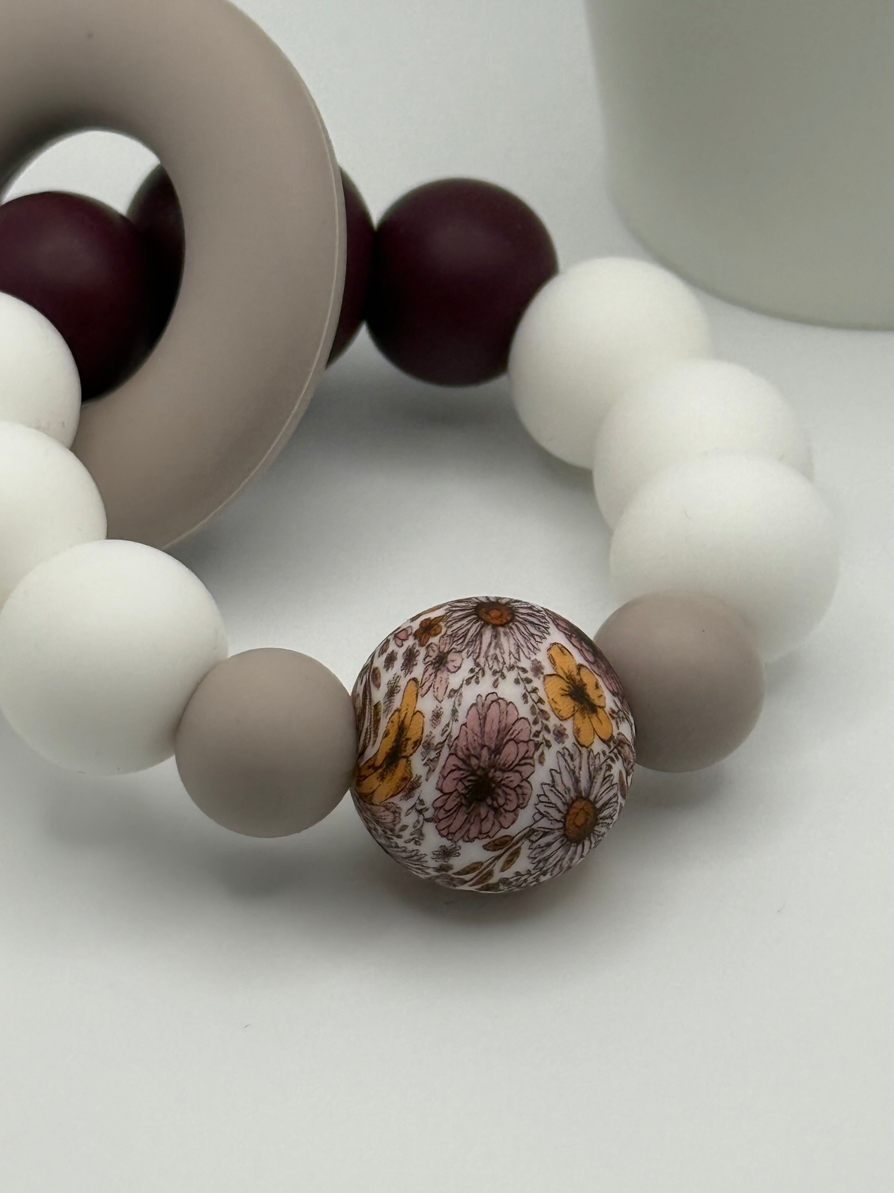 Anneau en silicone - fleurs d’automne