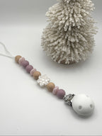 Attache-suces blanche - flocon de neige