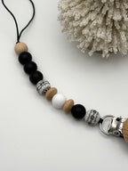 Attache-suces bois - motif de tricot