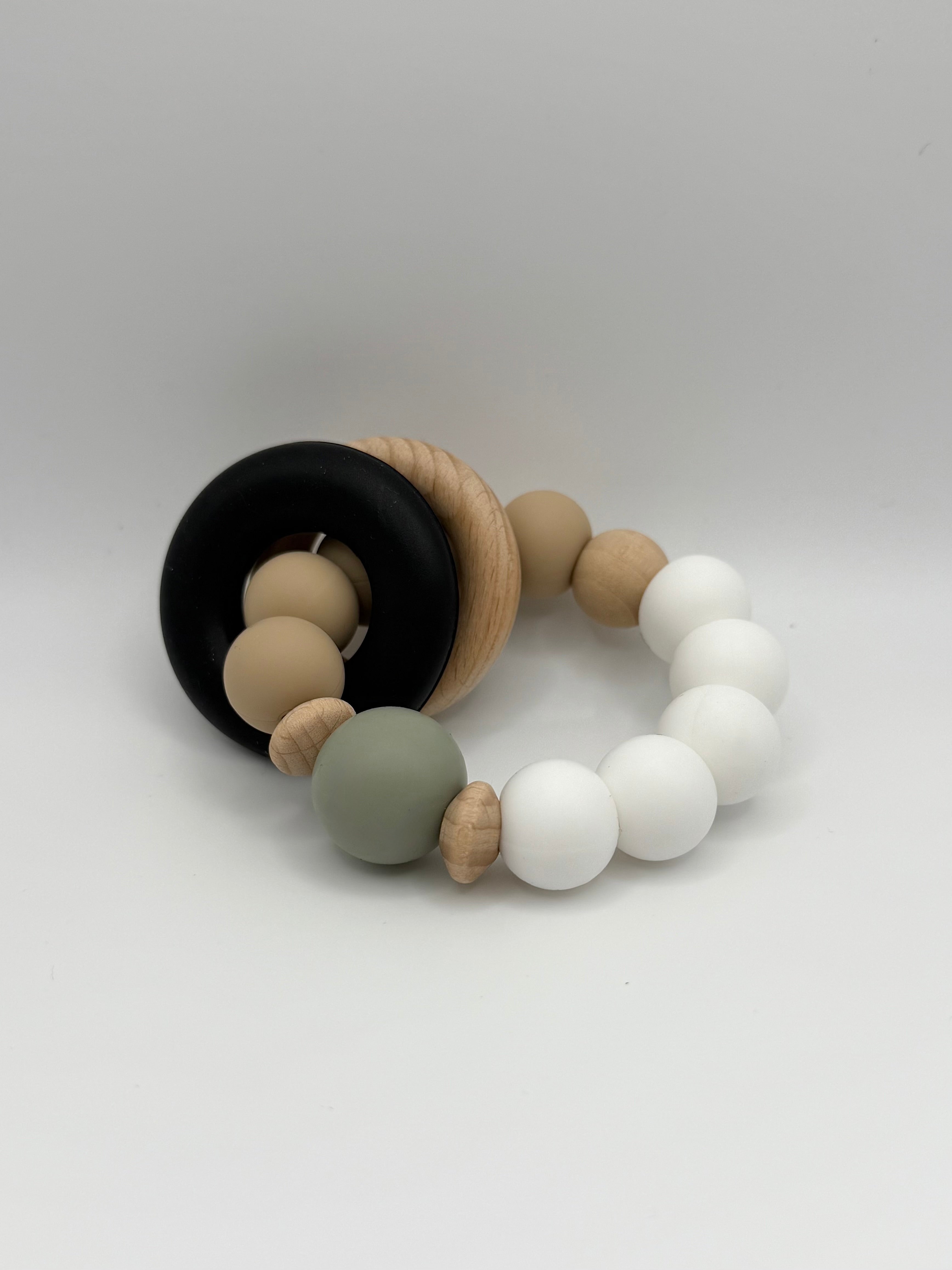 Double anneau en bois et silicone