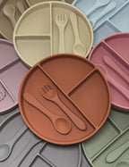 Plate and utensils - rust