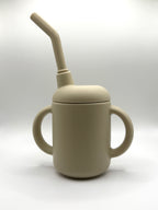 Glass with straw - sand