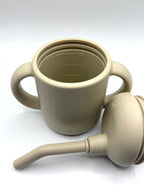 Glass with straw - sand