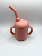 Verre à paille - corail