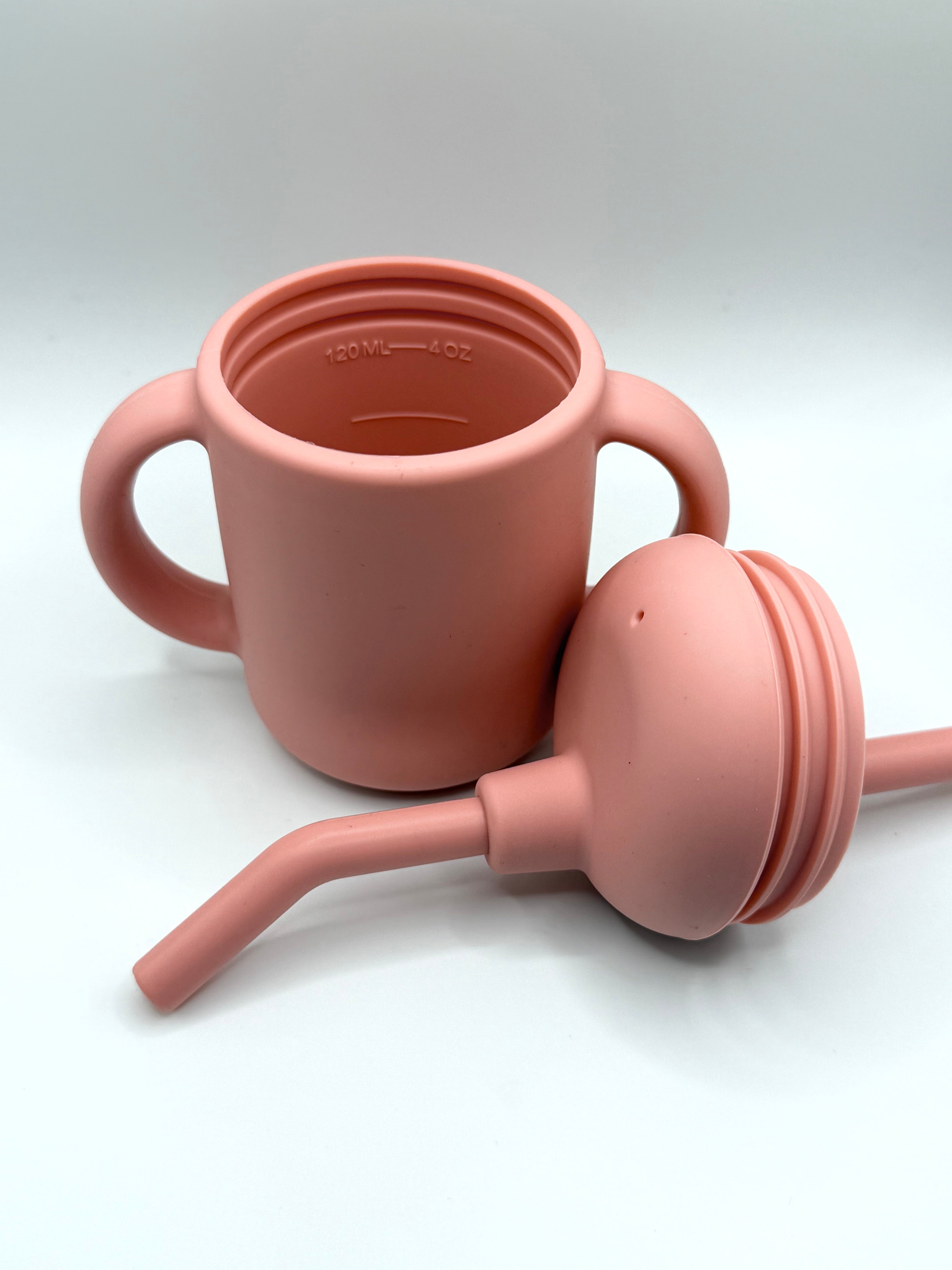 Verre à paille - corail