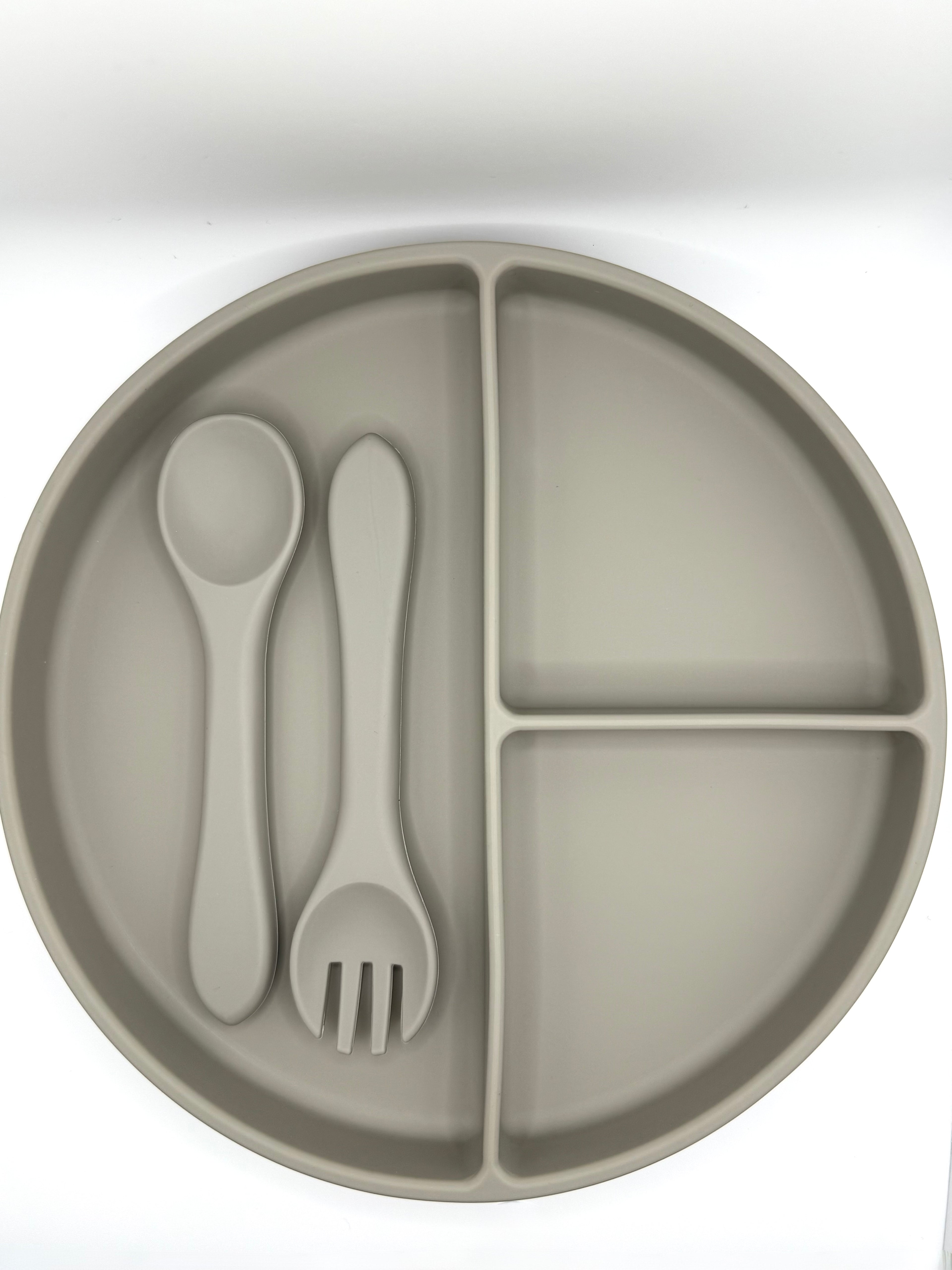 Assiette et ustensiles - sauge