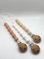 Attache-suces bois - Collection Pure - Blanc neutre