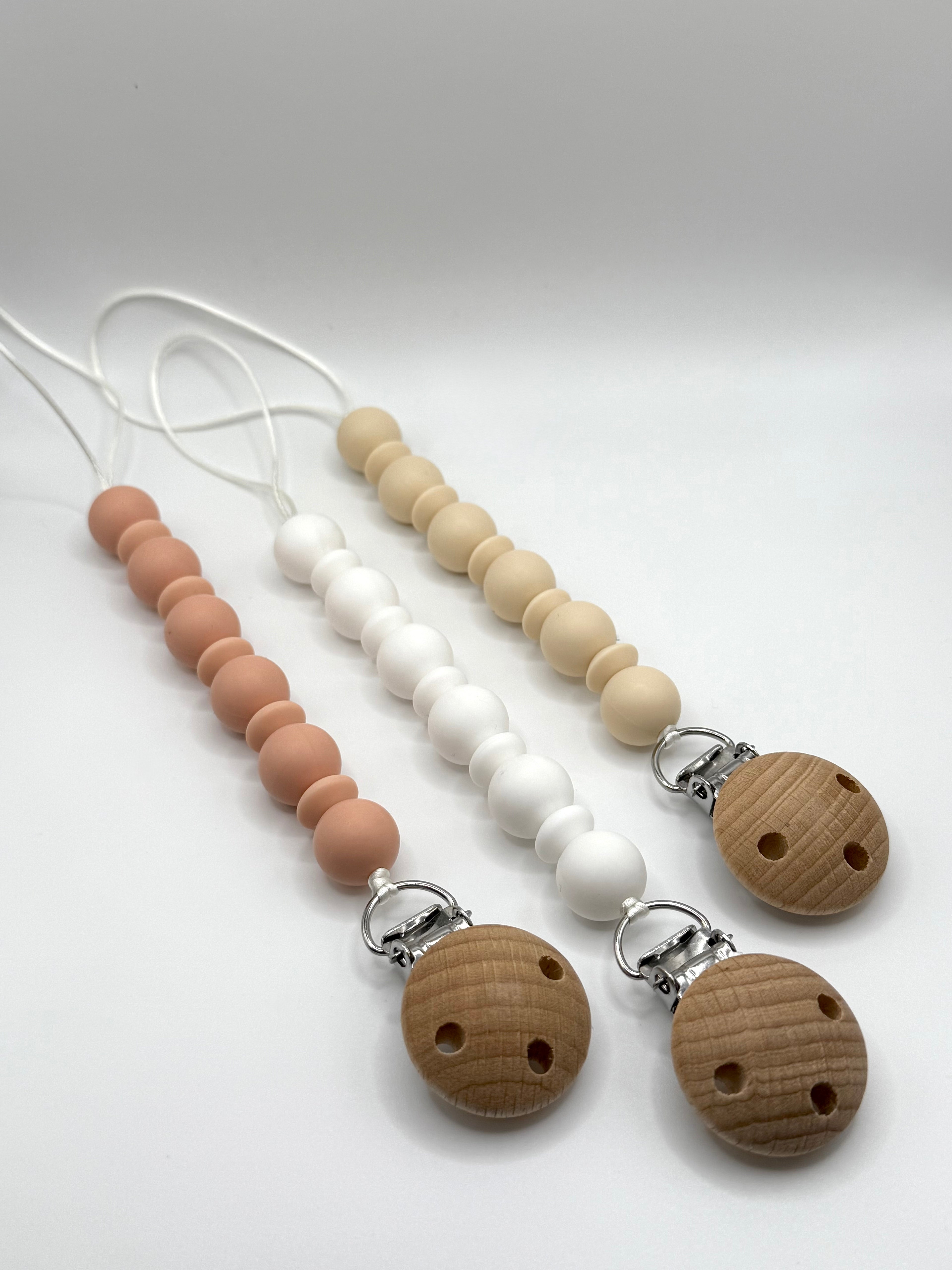 Attache-suces bois - Collection Pure - Blanc neutre