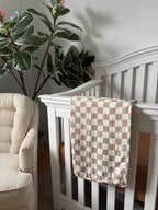 Muslin - beige checks