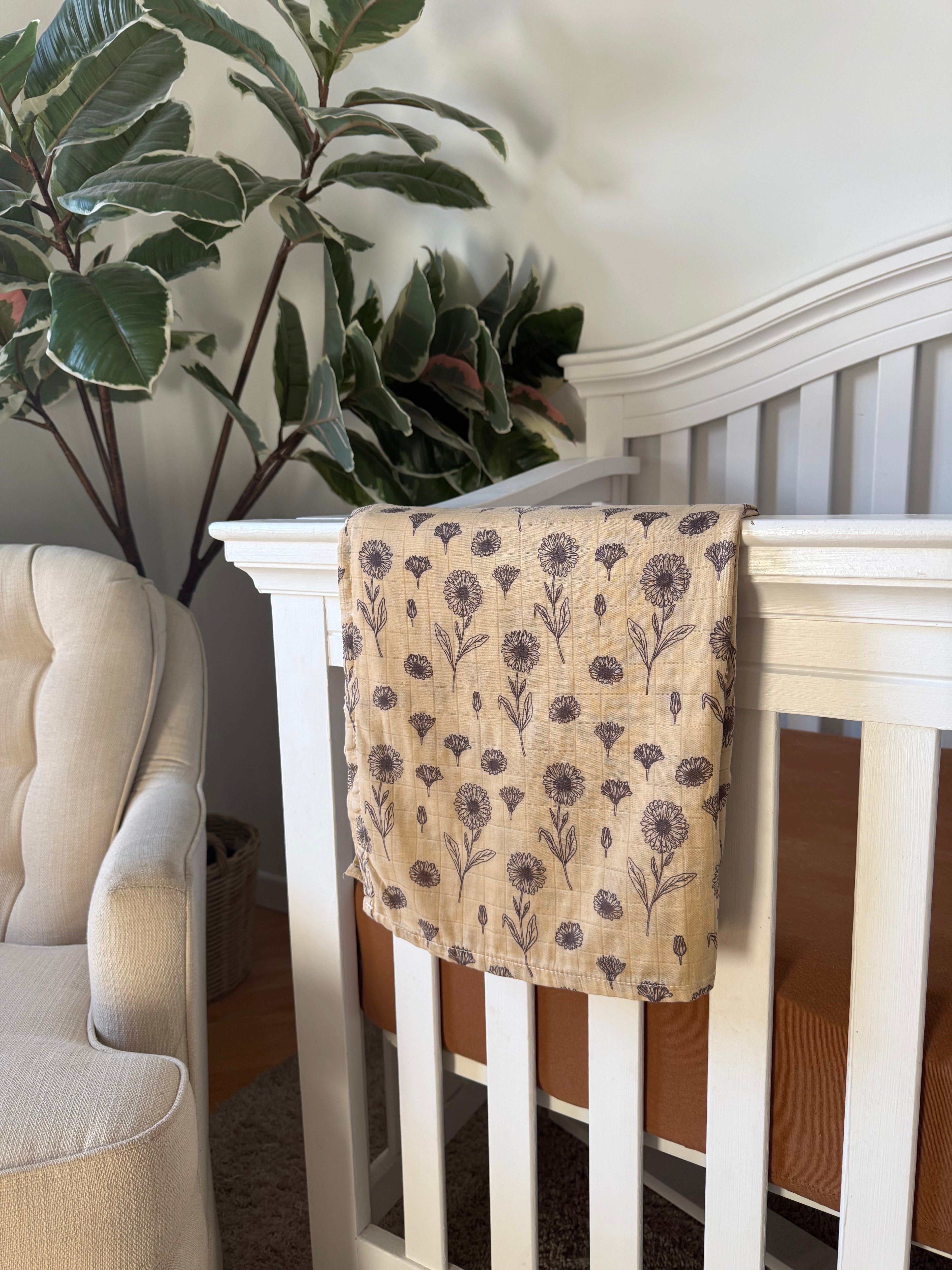 Mousseline - fleurs d’automne