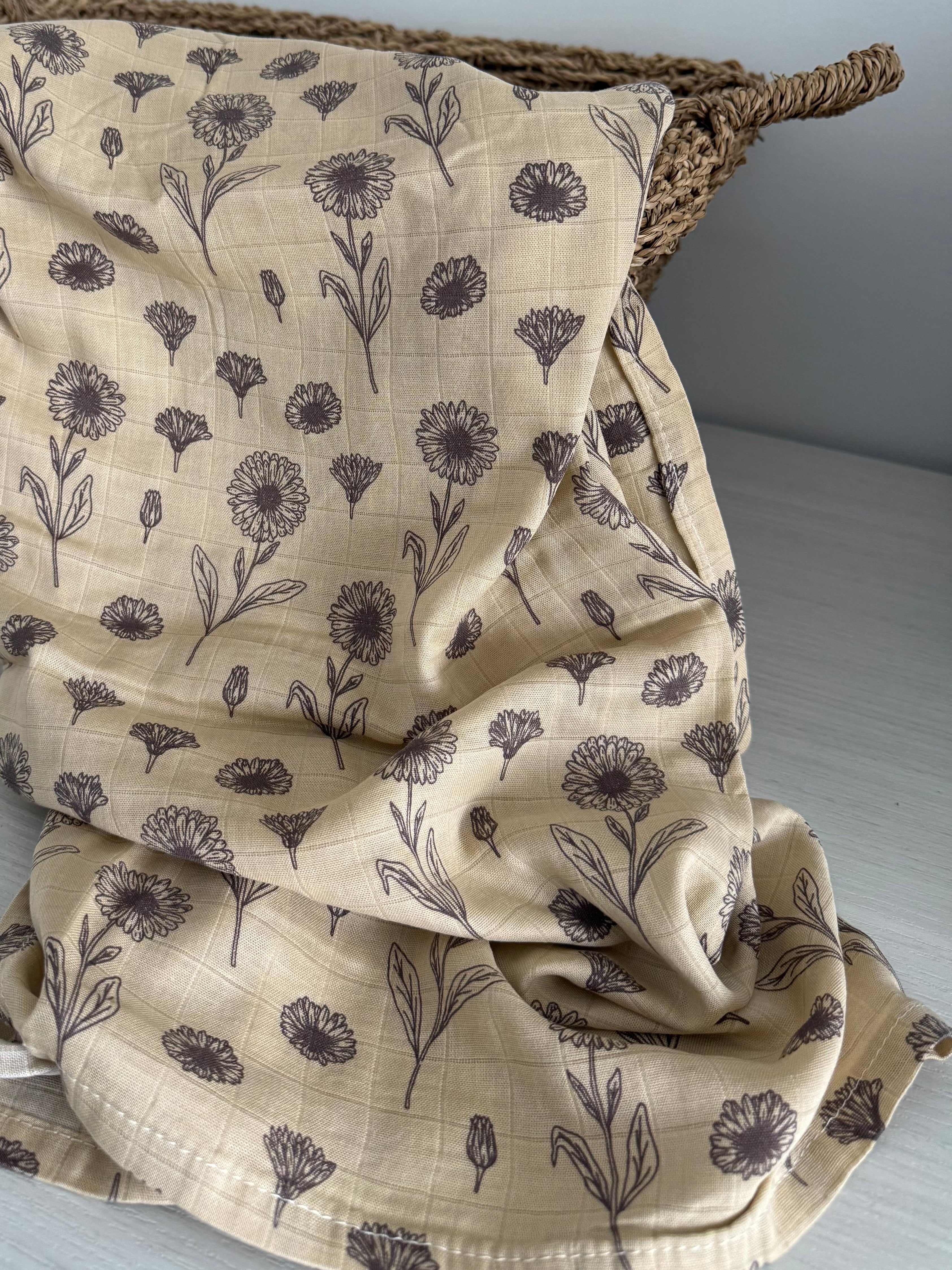 Mousseline - fleurs d’automne