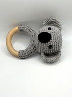 Hochet de bois crochetté - Koala